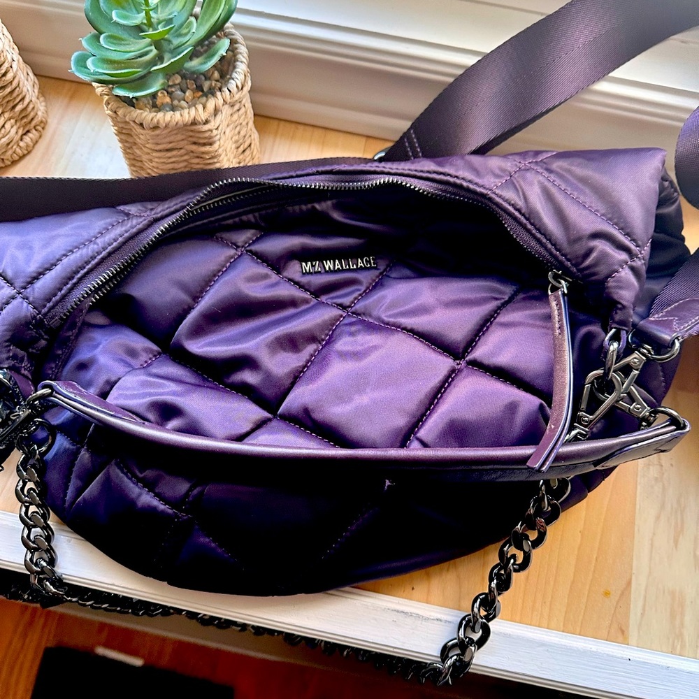 MZ Wallace crossbody bag. Brand new tags on. Purple quilted